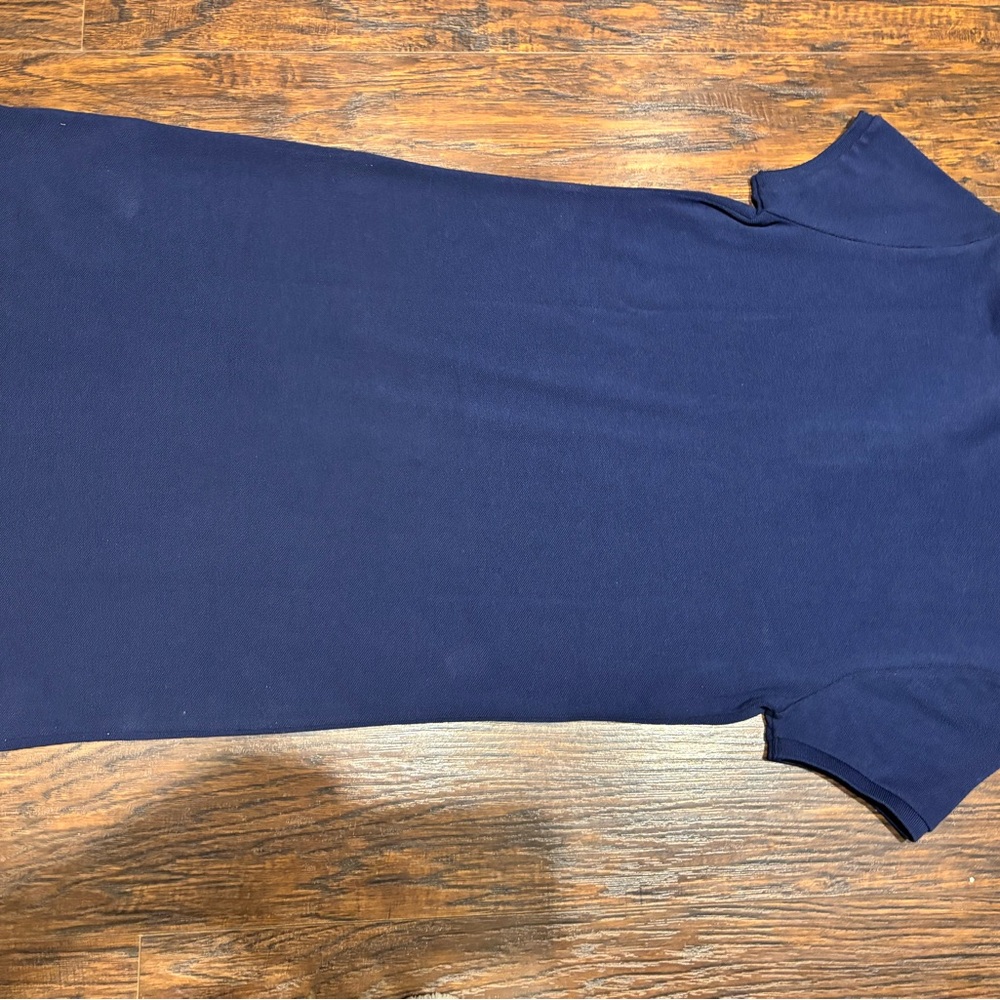 Navy Blue Short Sleeve Dress